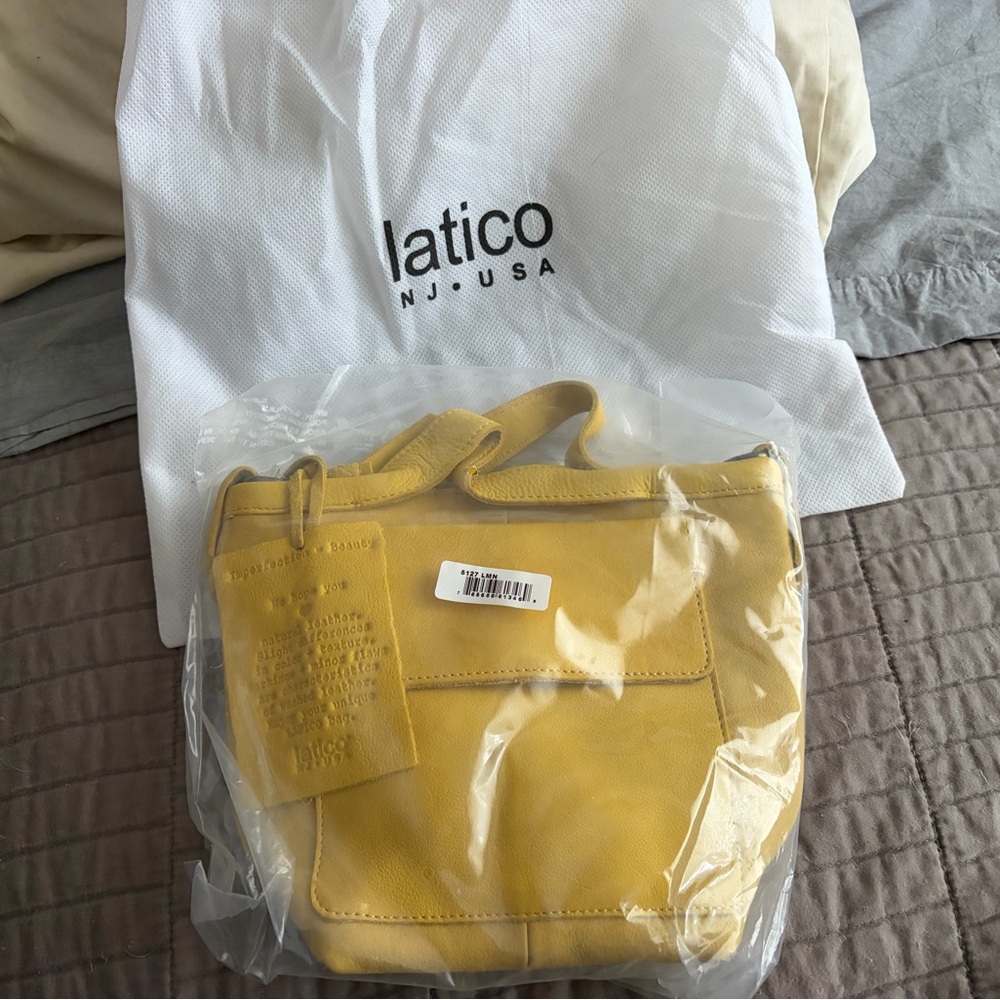 Latico Women's Mini Yellow Leather Bag - Picture 3 of 7